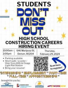 High School Construction Careers Hiring Event