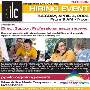 ILC – Integrated Life Choices – In-Person Hiring Event